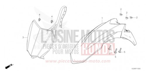 FRONT FENDER CRF125FS de 2025